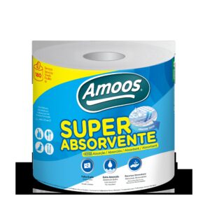 Amoos toalla mayordomo super absorbente doble hoja 180 h paq 6 und J624510