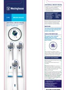 Westinghouse repuesto para cepillo dientes genérico WATB323