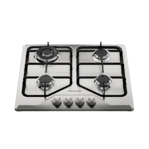 Frigidaire Plantilla De gas empotrable de 24" vidrio 4 quemadores Acero inoxidable FTGY24R0EMS
